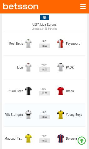 Partidos del día